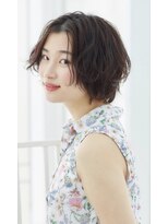 ミチオ ノザワ ヘアサロン ギンザ(Michio Nozawa HAIR SALON Ginza)&nbsp;「瀧上丈司」センターパートボブ×小顔簡単スタイリング
