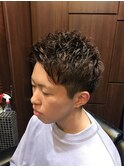 アップバングパーマ