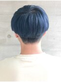 10代韓流ツーブロック刈り上げアッシュ爽やかマッシュ