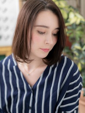 カバーヘア ブリス 戸田公園西口店(COVER HAIR bliss) ★ダークアッシュモード美髪前下がり大人ボブ20代30代40代★9