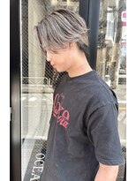 ハグ 横浜(HUG)&nbsp;バレイヤージュ　メンズセンターパート