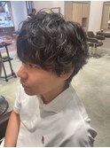 三軒茶屋_メンズ_ショート_マッシュ_スパイラルパーマ_パーマ