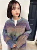 大人女性◆艶レイヤー前髪ピンクベージュ 髪質改善 縮毛矯正