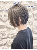モアナ バイ ヘッドライト 沖縄豊見城店(Moana by HEADLIGHT)&nbsp;Moana【豊見城】#ショートボブ#ケアブリーチ#グレージュ