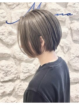 モアナ バイ ヘッドライト 沖縄豊見城店(Moana by HEADLIGHT) Moana【豊見城】#ショートボブ#ケアブリーチ#グレージュ