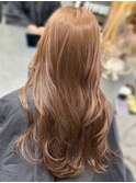 ブリーチなしマロンベージュ
