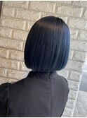 ボブ×ネイビー