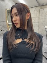 サイン 渋谷(SIGN)&nbsp;レイヤーカットインナーカラーイヤリングカラー色落ち綺麗表参道