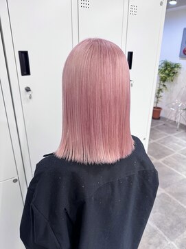 ペレ 栄店(PELE) 切りっぱなしボブ/エアリーロング/美髪/ピンクブラウン/栄