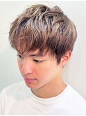20代30代40代メンズショートアッシュブラウン爽やかナチュラル