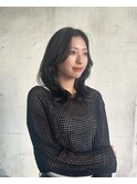 前髪無し韓国風レイヤーくびれミディアム【福岡/博多】
