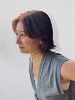 ディーエックス スリー(Dxxxx III)&nbsp;・オレンジブラウンカラー・切っぱなしボブルフ　TOMOKI