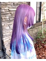 ルプラ ガーデン(le-pla garden) ラベンダー#パープル#裾カラー#ブリーチ#ロング#豊橋#豊川#田原