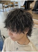 ツイストスパイラルパーマ縦落ちパーマ新潟メンズパーマ万代新潟