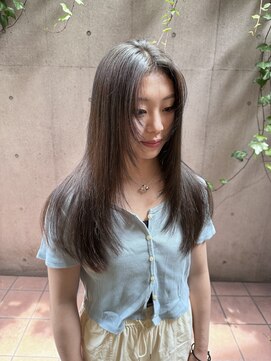 パーマ落としラボ ジェノバイアピッシュ(JENO by apish) ロングヘアもナチュラルストレートに♪