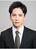 ツーブロ刈り上げ アップバング ビジネスヘア