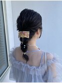 編み下ろしヘアセット◎