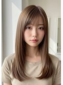ストレート ベージュカラー 武蔵小山