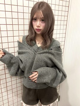 ペレ 栄 アネックス(PELE栄ANNEX) 着物ヘア/ダークアッシュ/ミディアムレイヤーカット/栄