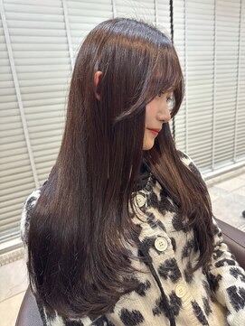 ファブ 千葉店(FaB) 【ブリーチなしワンカラー×ショコラブラウン】