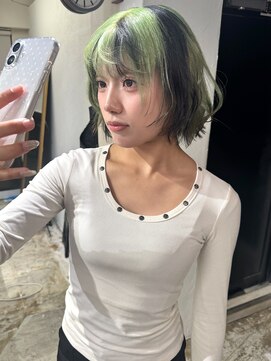 メゾン 心斎橋店(Maison) ペールグリーン×ブラックのローライト