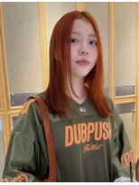 ヘアサロン ガリカ 表参道(hair salon Gallica)&nbsp;＜ゲスト＞暖色カラー×切りっぱなしミディアムヘア