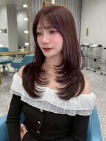 ボタン 熊本(VOTAN) 韓国ヘア/ワンホンレイヤー/チョコレートブラウン/ブラウン