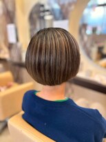 ヘアショップエヌアンドエー 久喜 栗橋店(hairshop N&A)&nbsp;丸みシルエットの艶感ショートボブ
