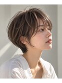 大人ショート　白髪ぼかし　脱白髪染め　ハイライト30代40代50代