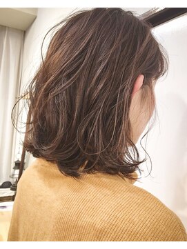 ヘアーアンドアトリエ マール(Hair&Atelier Marl) 【Marlお客様スタイル】フォギーベージュの無造作ボブ