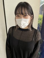 シエル ヘアーメイクアップ(CieL hair make up)&nbsp;切りっぱなし×インナーカラー×ホワイトベージュ