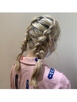 サロンドミルク 溝の口店(salon de MiLK) ツイン編み込みヘアアレンジ♪