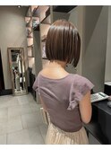 【シオガマ】首にそうボブとピンクベージュ*