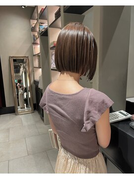 ユノ(juno) 【シオガマ】首にそうボブとピンクベージュ*