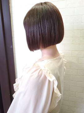 福岡美髪研究所クノップス(Knops) ミニボブ　×　髪質改善ストレート