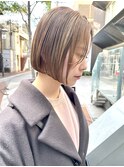 NUDE大人ショートボブ10代20代30代ぶつ切りボブ切りっぱなしボブ