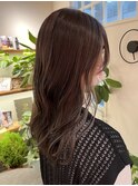 11月グレージュカラー/ボブルフ/ココアベージュ/コンマヘア