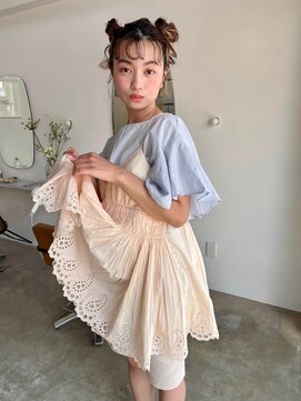 ユク(yuk) ツインお団子アレンジ