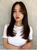 韓国風前髪×レイヤーカット【髪質改善/新宿/レイヤーカット】
