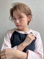 ムク 甲府(muku.)&nbsp;前髪/マチルダボブ/ピンクベージュインナー/グレージュ[甲府駅]