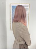 ミルクティーベージュダブルカラーピンクベージュケアブリーチ