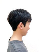 黄ぐまくん美容室 メンズ ショートレイヤー