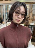 #切りっぱなしボブ #前下りボブ #顔周りレイヤー #小顔カット