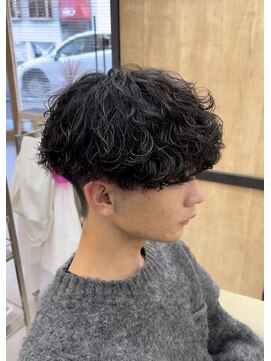 メンズギフト(men's GIFT) 刈り上げツーブロック波巻きスパイラルパーマメンズマッシュ