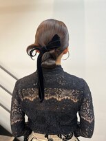 ヌープヘアーアイス(NUUP.hair ici)&nbsp;20代30代◎結婚式カチモリこなれ大人まとめ髪シニヨン