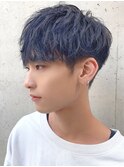 【Lond GULLMAN江村】ブルーブラック/マッシュ