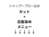 【ここより下はカット+白髪染めメニュー】