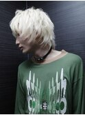 メンズカット/ホワイトブロンド