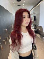 ロンドシエル 横浜(Lond ciel)&nbsp;暖色カラー/ワインレッド/ロング