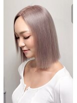 アフィナー(Afinar)&nbsp;【横浜/横浜駅】ミルクティーラベンダー×コンパクトボブ